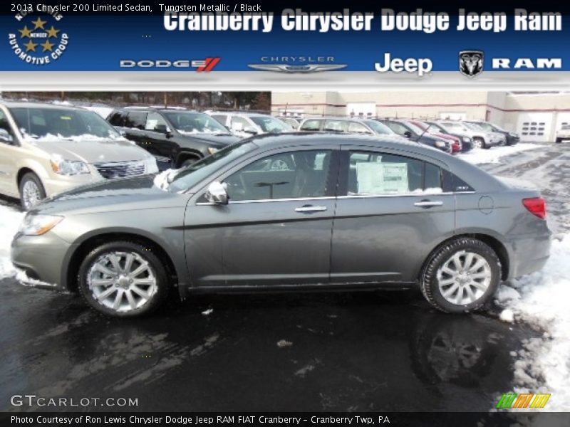 Tungsten Metallic / Black 2013 Chrysler 200 Limited Sedan