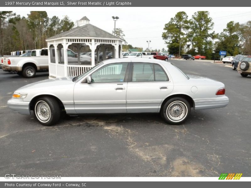 Silver Frost Metallic / Light Graphite 1997 Mercury Grand Marquis LS