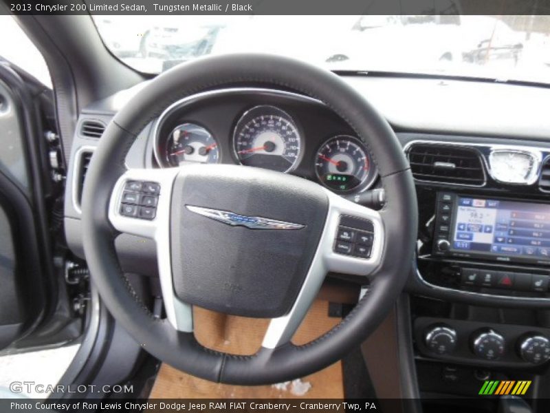 Tungsten Metallic / Black 2013 Chrysler 200 Limited Sedan