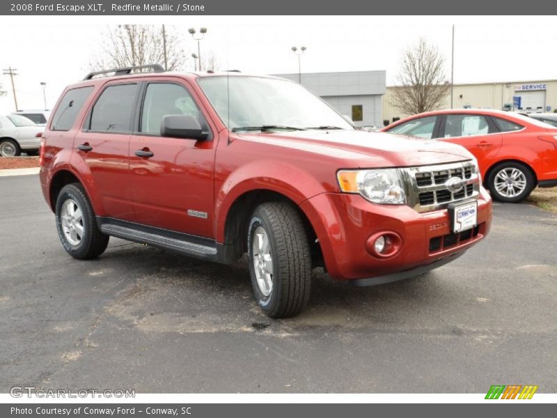 Redfire Metallic / Stone 2008 Ford Escape XLT