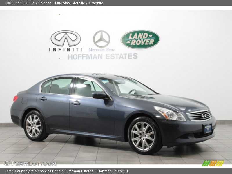 Blue Slate Metallic / Graphite 2009 Infiniti G 37 x S Sedan