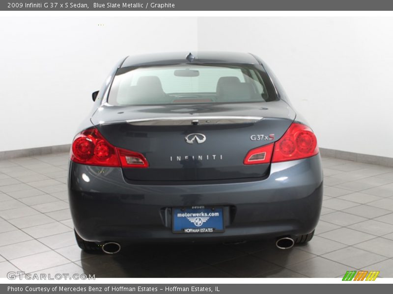 Blue Slate Metallic / Graphite 2009 Infiniti G 37 x S Sedan