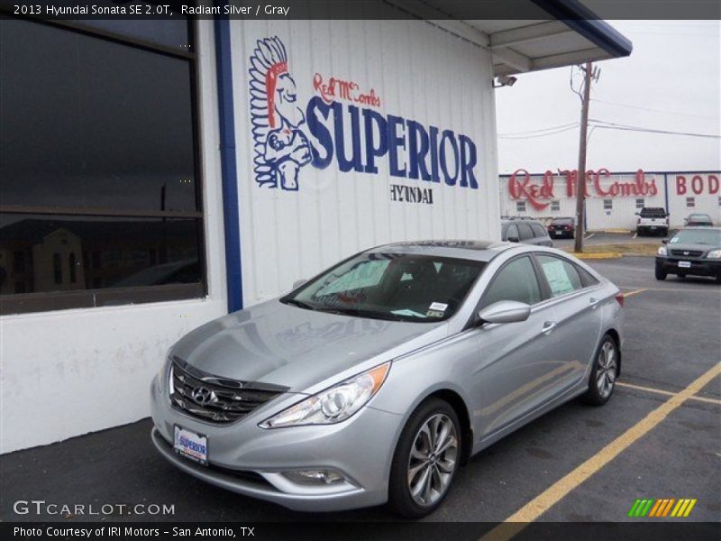 Radiant Silver / Gray 2013 Hyundai Sonata SE 2.0T
