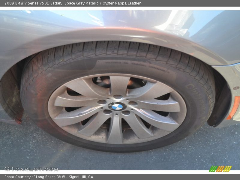 Space Grey Metallic / Oyster Nappa Leather 2009 BMW 7 Series 750Li Sedan