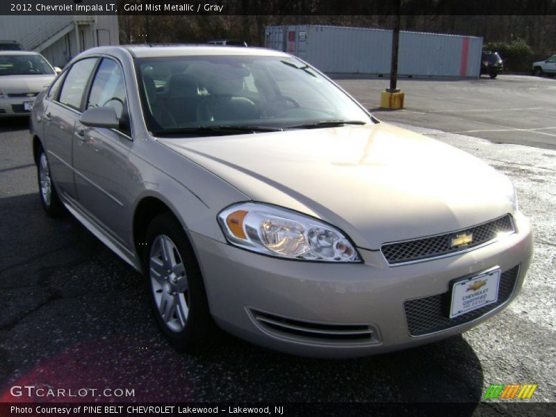 Gold Mist Metallic / Gray 2012 Chevrolet Impala LT