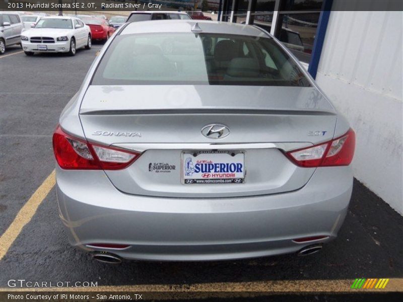 Radiant Silver / Gray 2013 Hyundai Sonata SE 2.0T