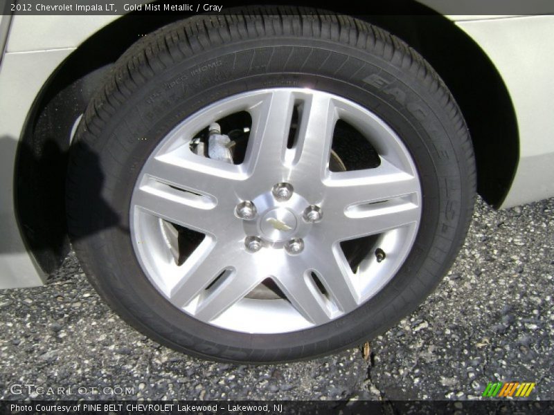 Gold Mist Metallic / Gray 2012 Chevrolet Impala LT