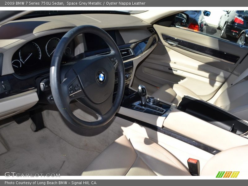 Space Grey Metallic / Oyster Nappa Leather 2009 BMW 7 Series 750Li Sedan