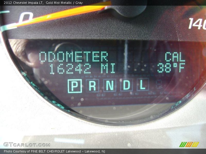 Gold Mist Metallic / Gray 2012 Chevrolet Impala LT