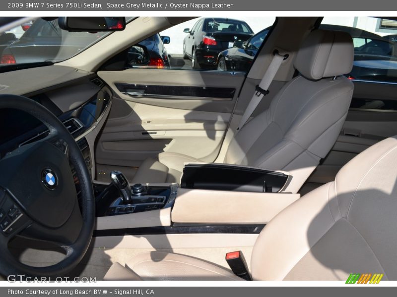 Space Grey Metallic / Oyster Nappa Leather 2009 BMW 7 Series 750Li Sedan