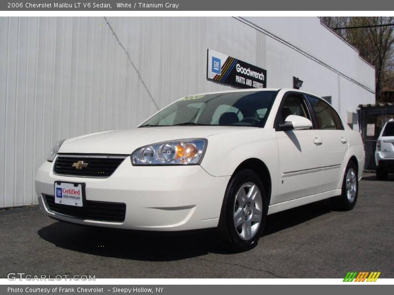 White / Titanium Gray 2006 Chevrolet Malibu LT V6 Sedan