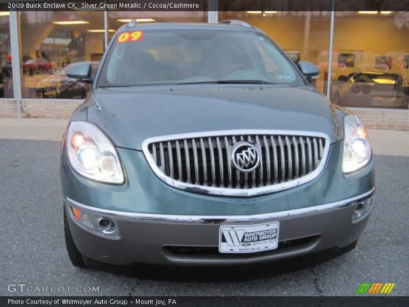 Silver Green Metallic / Cocoa/Cashmere 2009 Buick Enclave CX