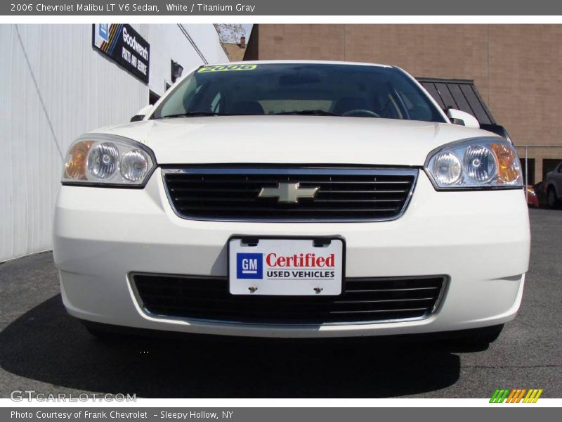 White / Titanium Gray 2006 Chevrolet Malibu LT V6 Sedan