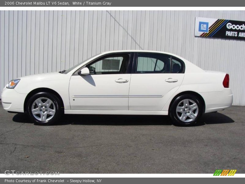 White / Titanium Gray 2006 Chevrolet Malibu LT V6 Sedan