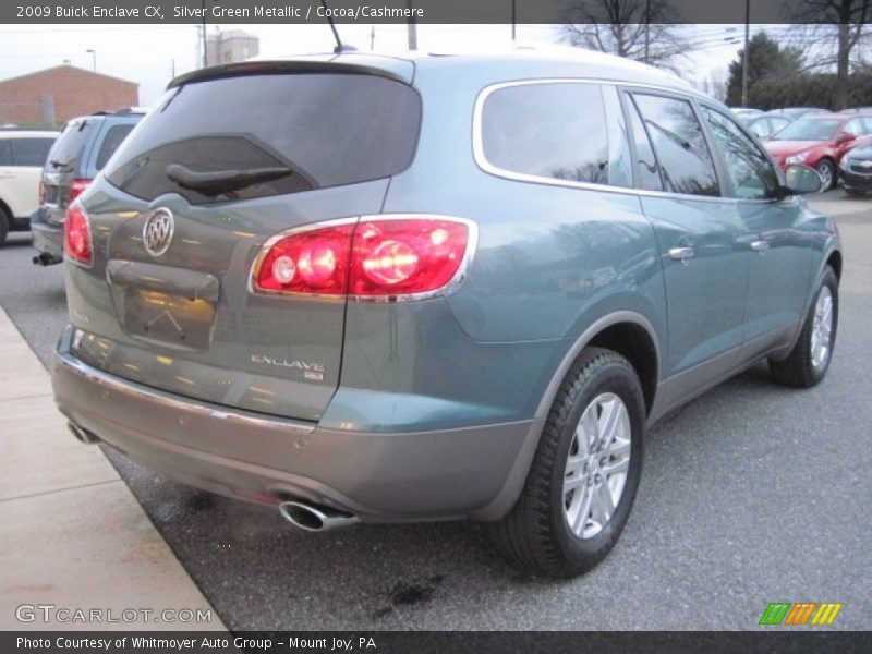 Silver Green Metallic / Cocoa/Cashmere 2009 Buick Enclave CX