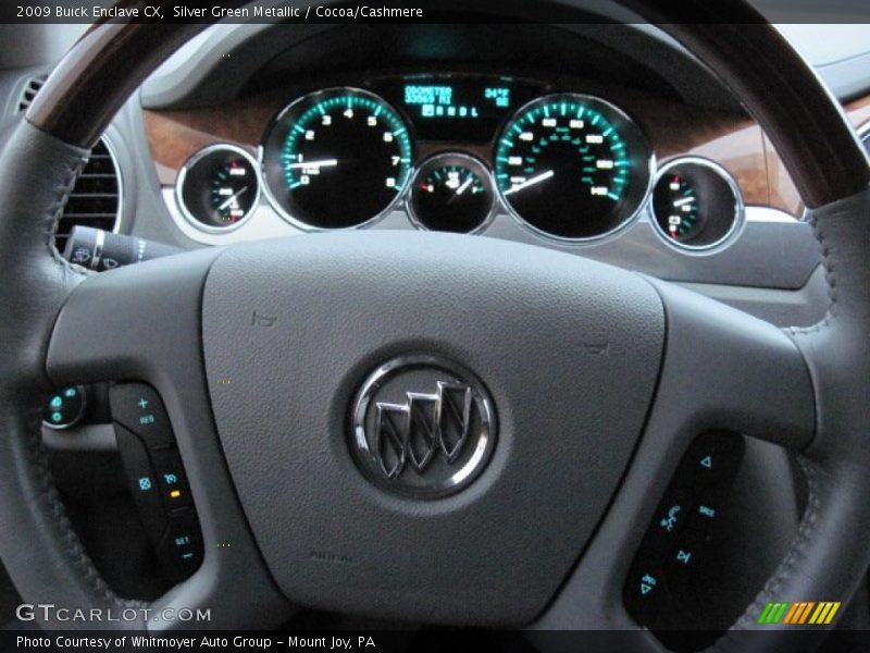 Silver Green Metallic / Cocoa/Cashmere 2009 Buick Enclave CX