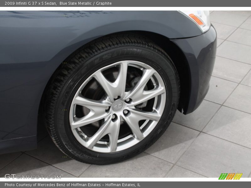 Blue Slate Metallic / Graphite 2009 Infiniti G 37 x S Sedan