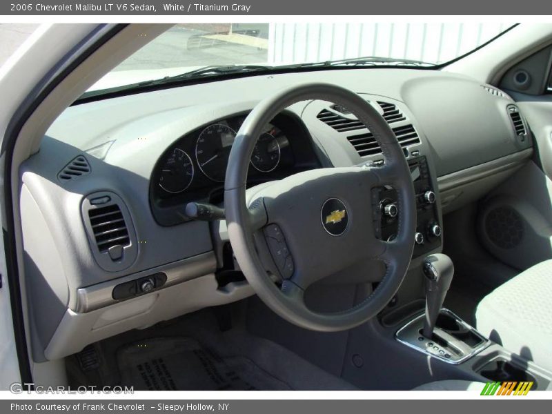 White / Titanium Gray 2006 Chevrolet Malibu LT V6 Sedan