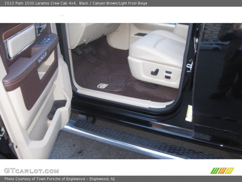 Black / Canyon Brown/Light Frost Beige 2013 Ram 1500 Laramie Crew Cab 4x4