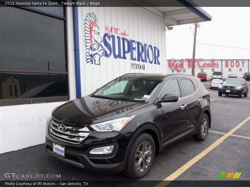 Twilight Black / Beige 2013 Hyundai Santa Fe Sport