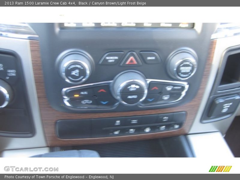 Black / Canyon Brown/Light Frost Beige 2013 Ram 1500 Laramie Crew Cab 4x4