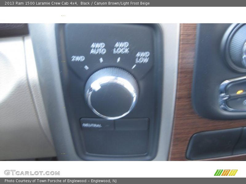 Black / Canyon Brown/Light Frost Beige 2013 Ram 1500 Laramie Crew Cab 4x4