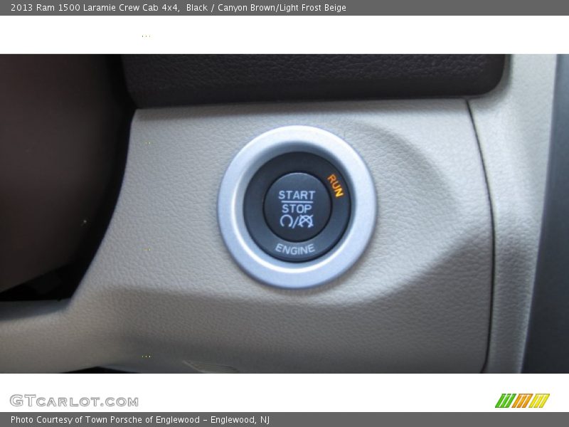 Black / Canyon Brown/Light Frost Beige 2013 Ram 1500 Laramie Crew Cab 4x4