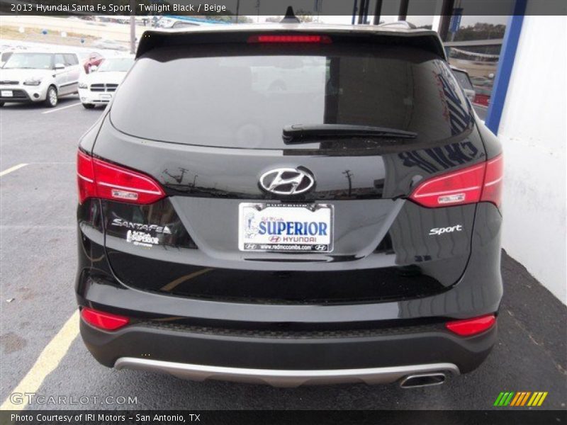 Twilight Black / Beige 2013 Hyundai Santa Fe Sport