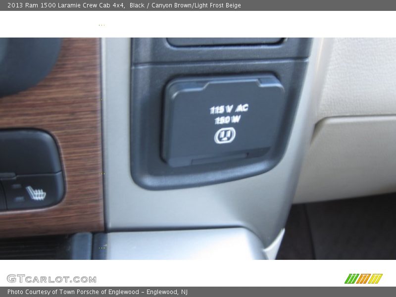 Black / Canyon Brown/Light Frost Beige 2013 Ram 1500 Laramie Crew Cab 4x4