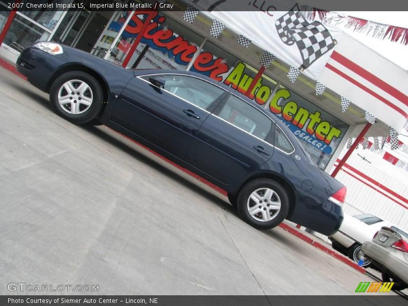 Imperial Blue Metallic / Gray 2007 Chevrolet Impala LS