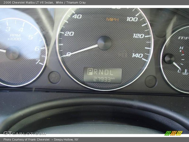 White / Titanium Gray 2006 Chevrolet Malibu LT V6 Sedan