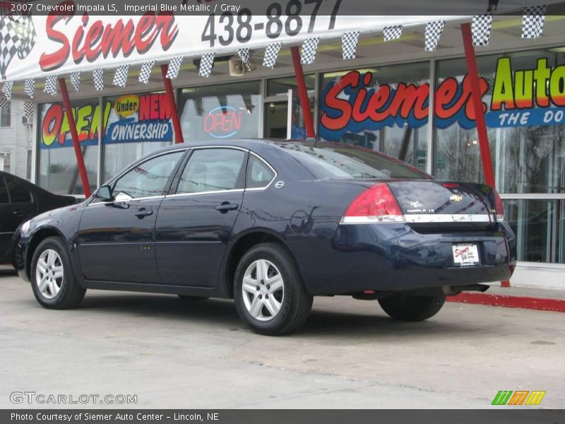Imperial Blue Metallic / Gray 2007 Chevrolet Impala LS