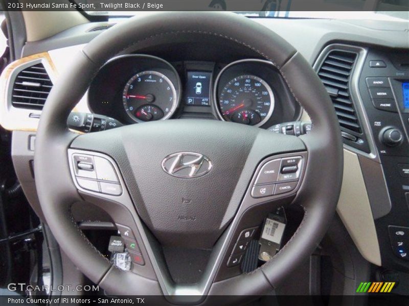 Twilight Black / Beige 2013 Hyundai Santa Fe Sport