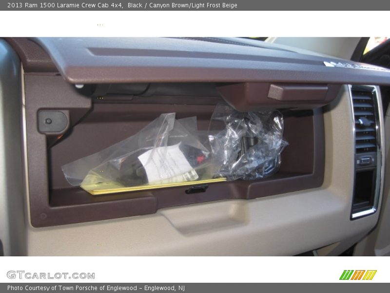Black / Canyon Brown/Light Frost Beige 2013 Ram 1500 Laramie Crew Cab 4x4