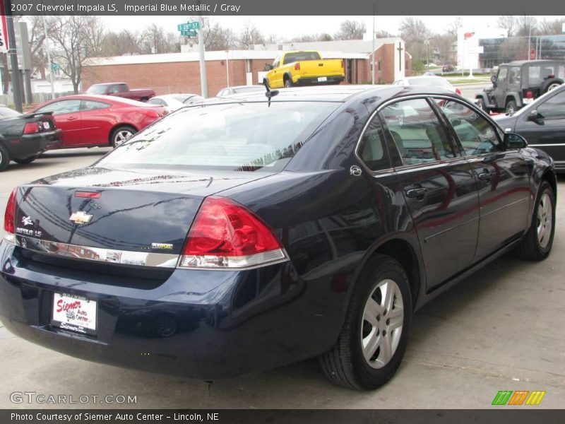 Imperial Blue Metallic / Gray 2007 Chevrolet Impala LS