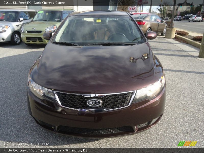 Dark Cherry / Coffee 2011 Kia Forte EX