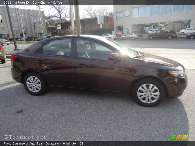 Dark Cherry / Coffee 2011 Kia Forte EX