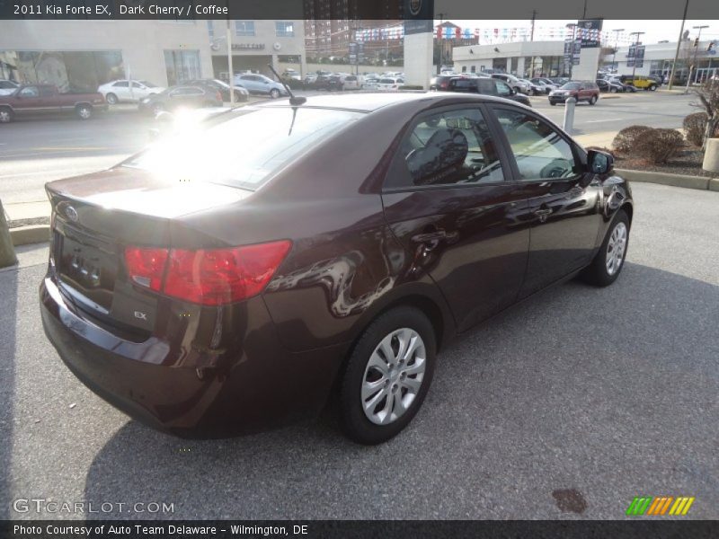 Dark Cherry / Coffee 2011 Kia Forte EX