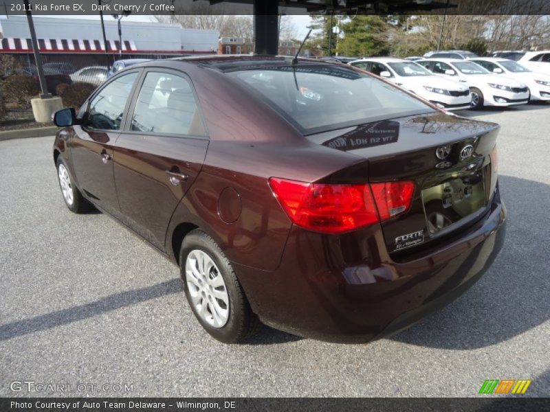 Dark Cherry / Coffee 2011 Kia Forte EX