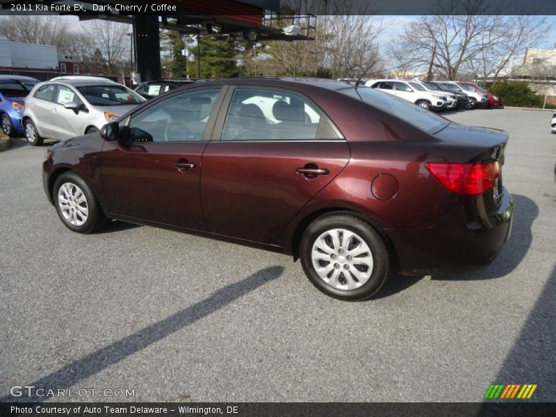 Dark Cherry / Coffee 2011 Kia Forte EX