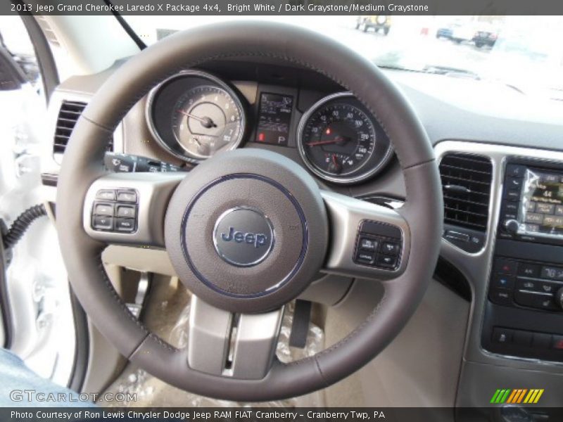 Bright White / Dark Graystone/Medium Graystone 2013 Jeep Grand Cherokee Laredo X Package 4x4