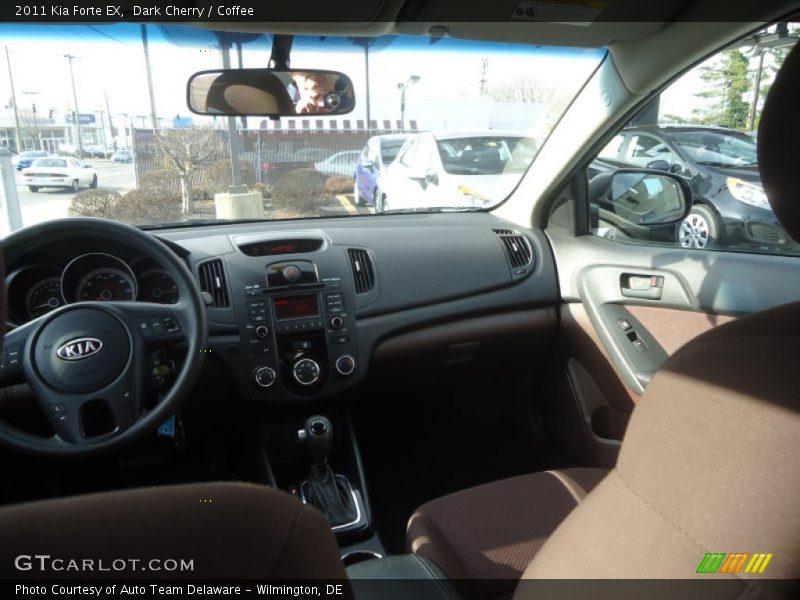 Dark Cherry / Coffee 2011 Kia Forte EX