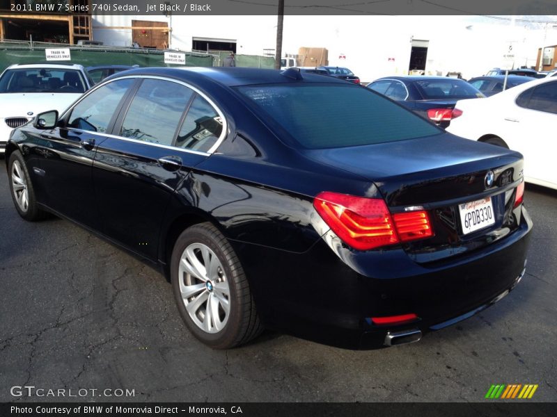 Jet Black / Black 2011 BMW 7 Series 740i Sedan