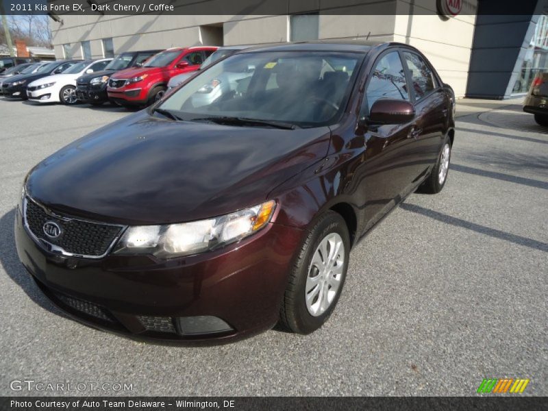 Dark Cherry / Coffee 2011 Kia Forte EX