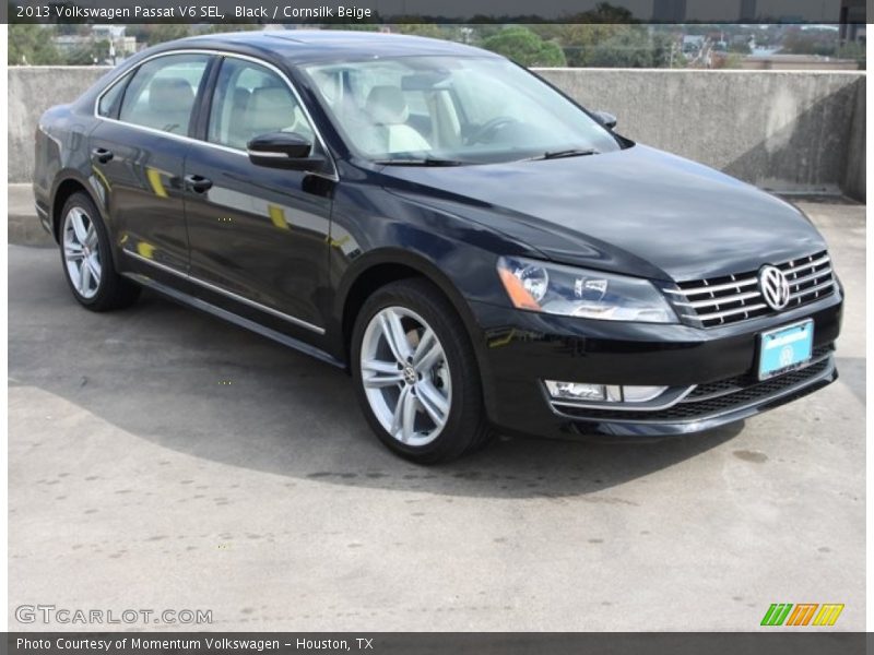 Black / Cornsilk Beige 2013 Volkswagen Passat V6 SEL