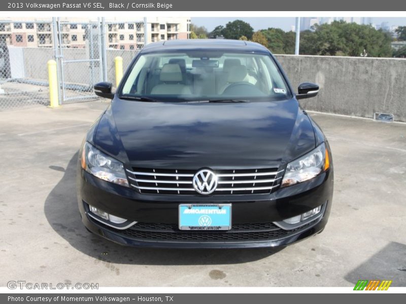 Black / Cornsilk Beige 2013 Volkswagen Passat V6 SEL