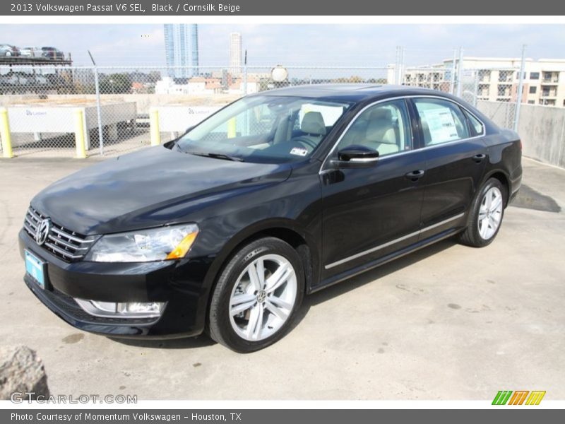 Black / Cornsilk Beige 2013 Volkswagen Passat V6 SEL