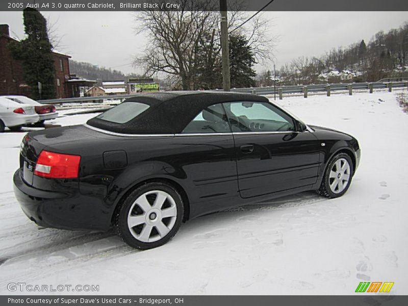 Brilliant Black / Grey 2005 Audi A4 3.0 quattro Cabriolet
