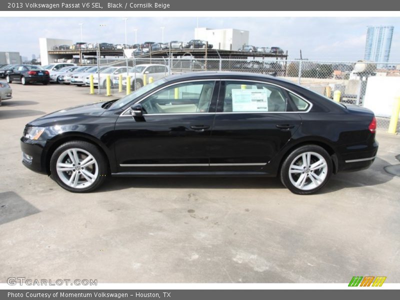 Black / Cornsilk Beige 2013 Volkswagen Passat V6 SEL
