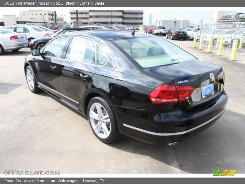 Black / Cornsilk Beige 2013 Volkswagen Passat V6 SEL